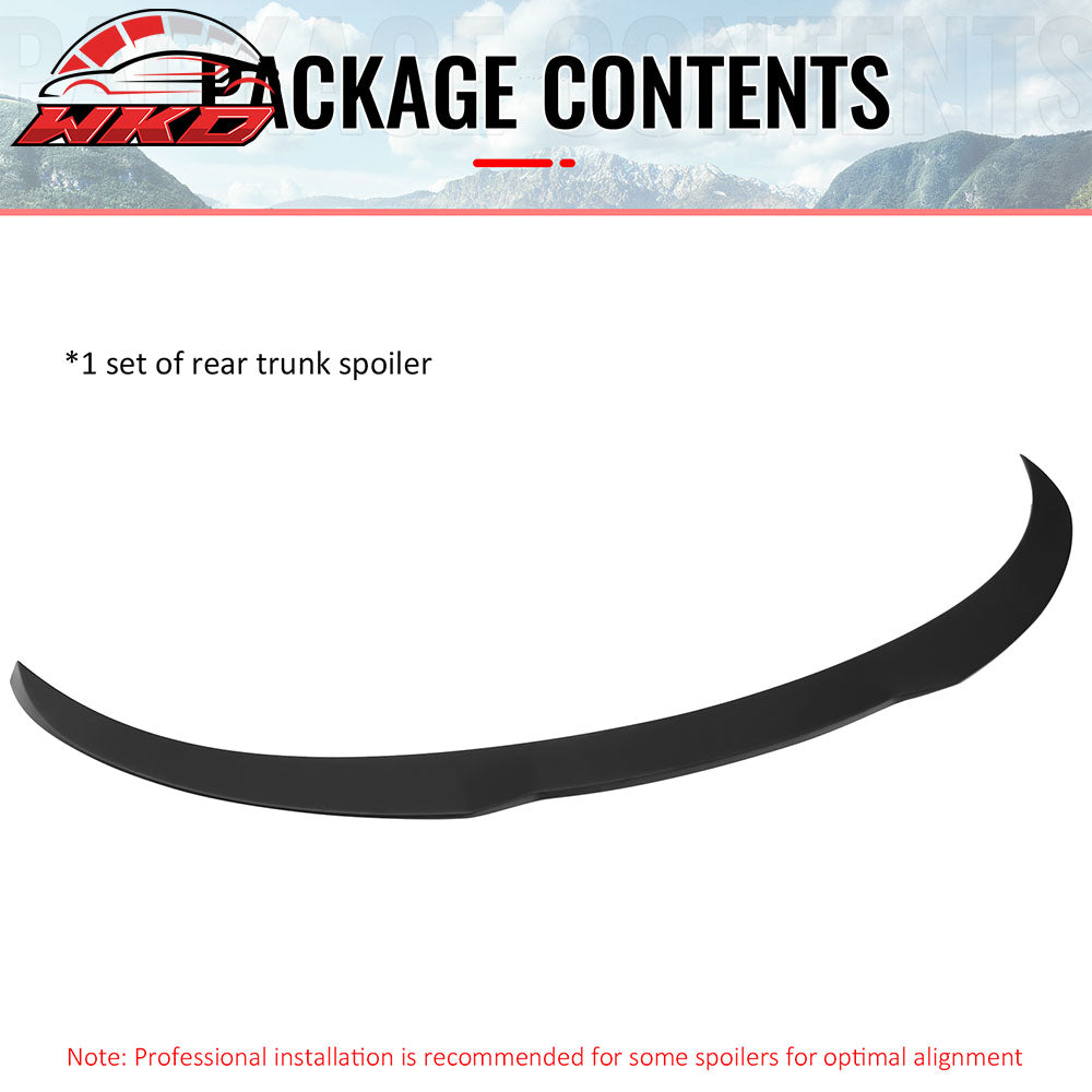 Fits 25-26 Tesla Model Y Juniper Trunk Spoiler Matte Black Rear Wing ABS Trim