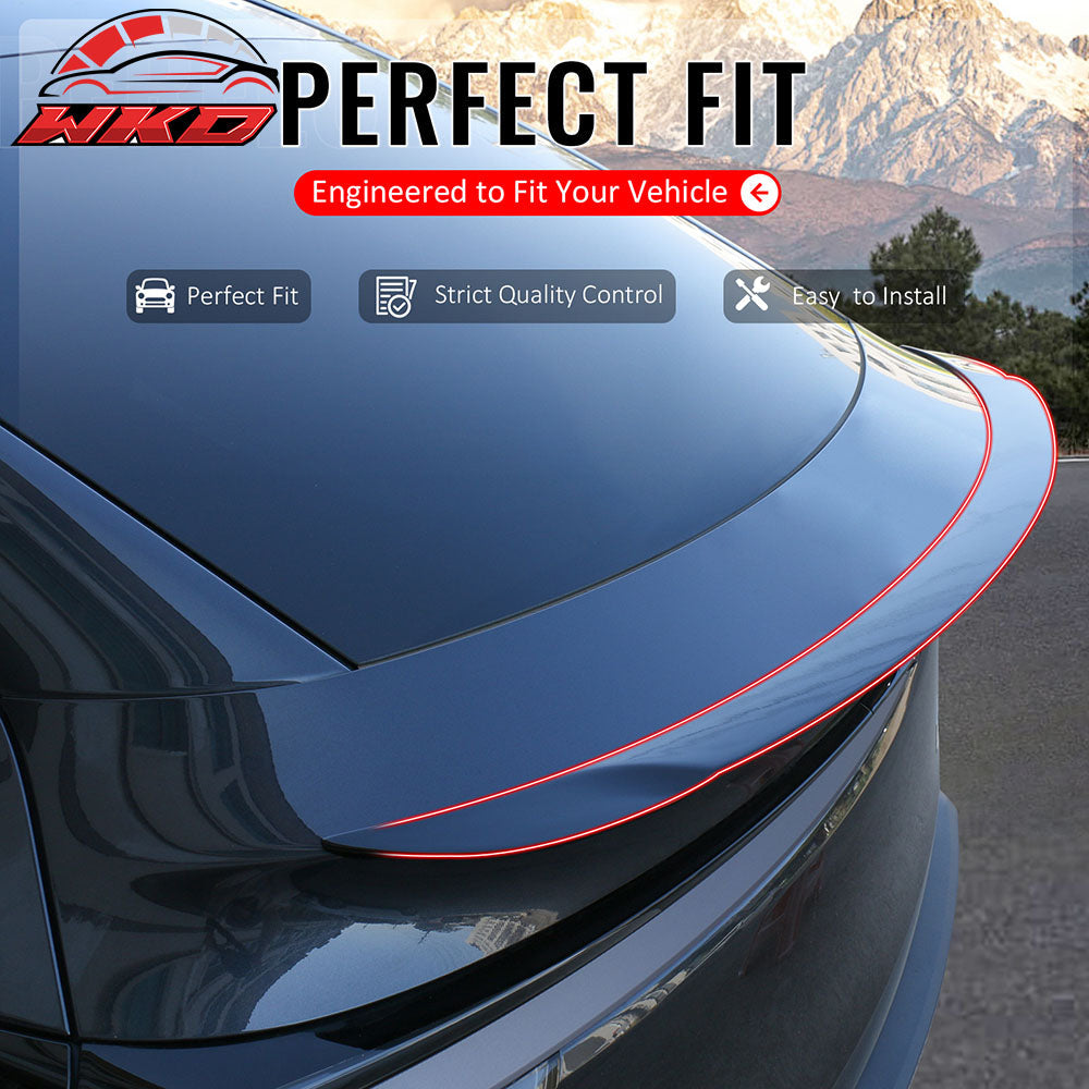 Fits 2026 Tesla Model Y Juniper P Style Trunk Spoiler Gloss Black Rear Wing ABS