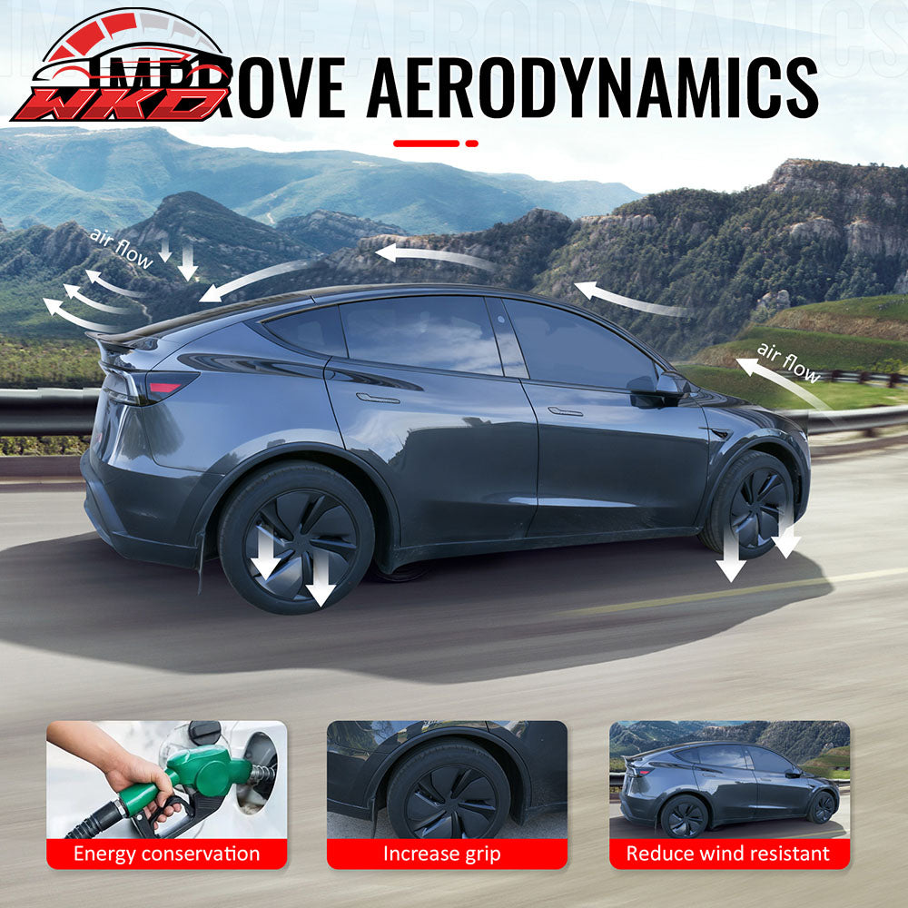 Fits 2026 Tesla Model Y Juniper P Style Trunk Spoiler Gloss Black Rear Wing ABS