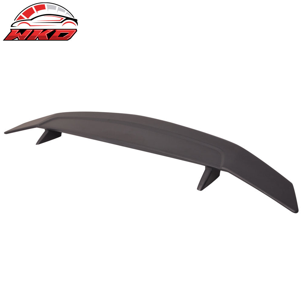 Fits 16-21 Honda Civic 4DR Sedan Rear Trunk Spoiler 2 Post Wing Lip Matte Black