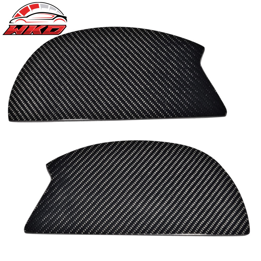 Universal GT Rear Trunk Spoiler Wing Lip Carbon Fiber Side Plate