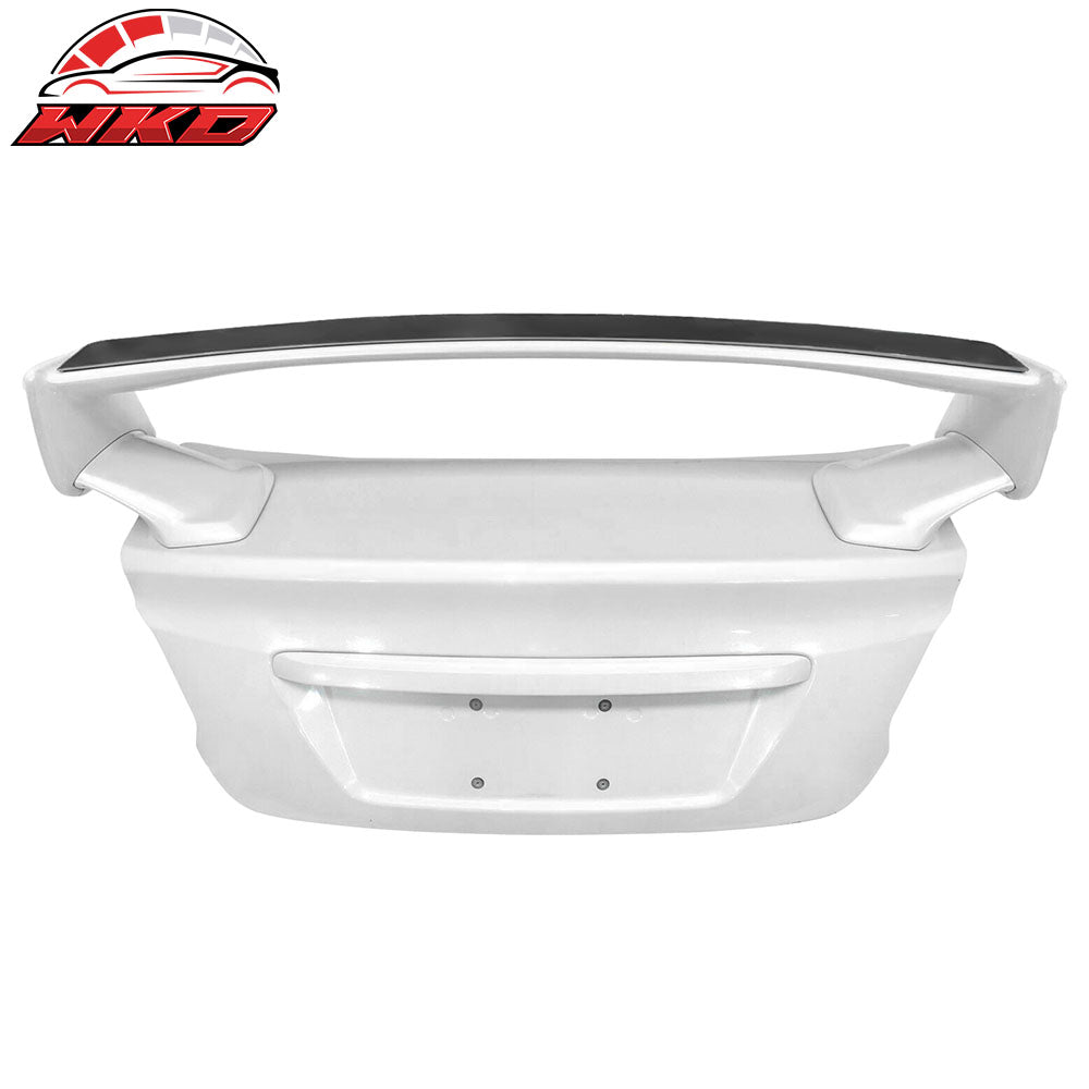 Fits 08-14 Subaru WRX STi Top Gurney Flap Add-On Trunk Spoiler Wing Transparent