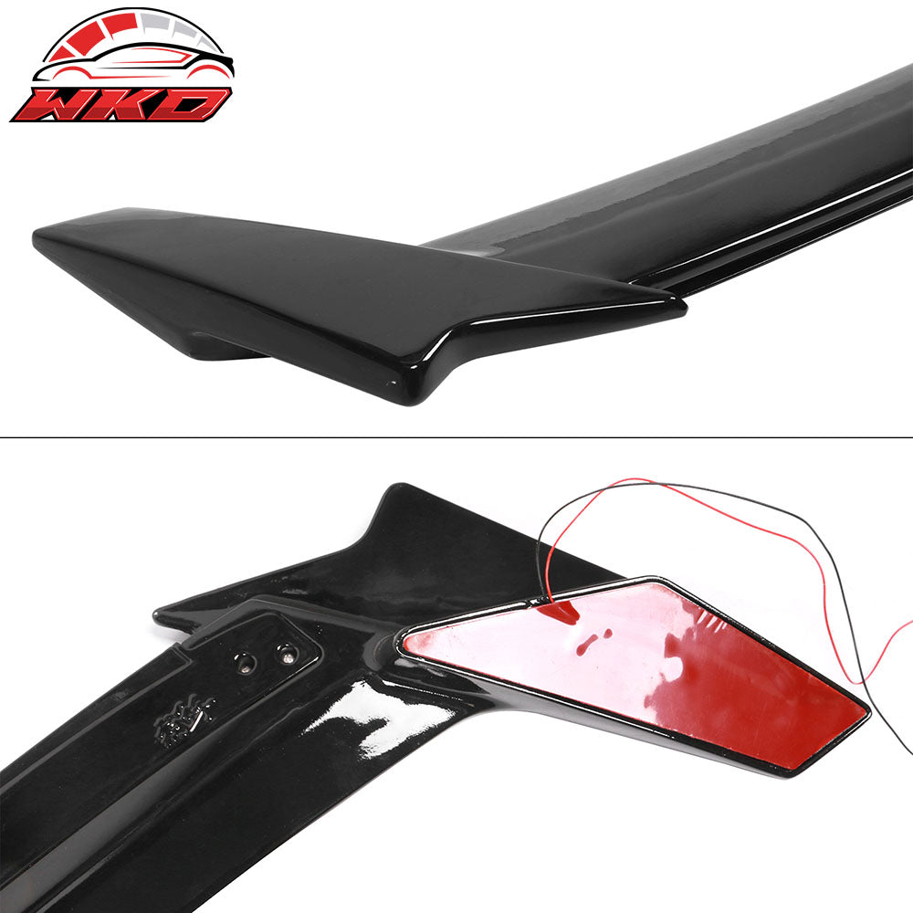 Wholesale 16-21 Honda Civic Long LED Rear Trunk Spoiler Matte Black ABS