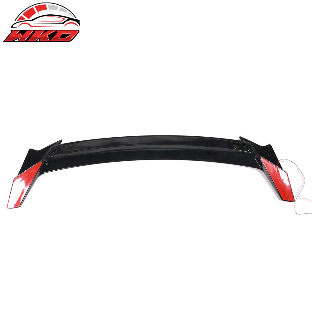 Wholesale 16-21 Honda Civic Long LED Rear Trunk Spoiler Matte Black ABS