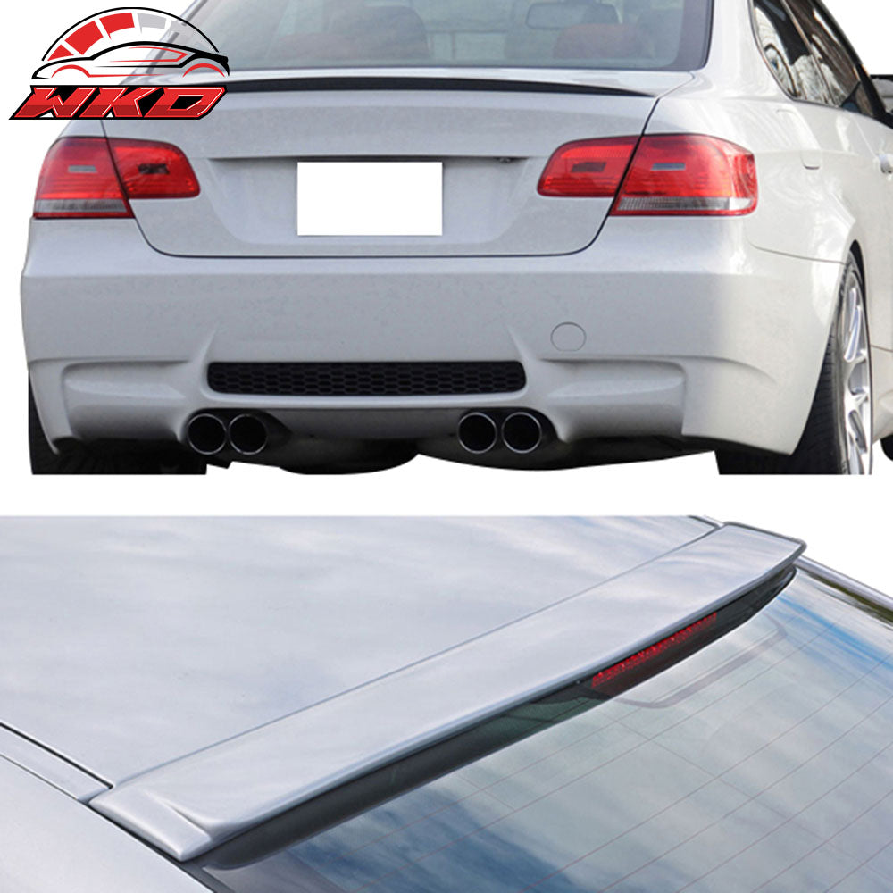 Fits 07-13 BMW 3 Series E92 Coupe M3 Style Trunk Spoiler + AC Style Roof Spoiler