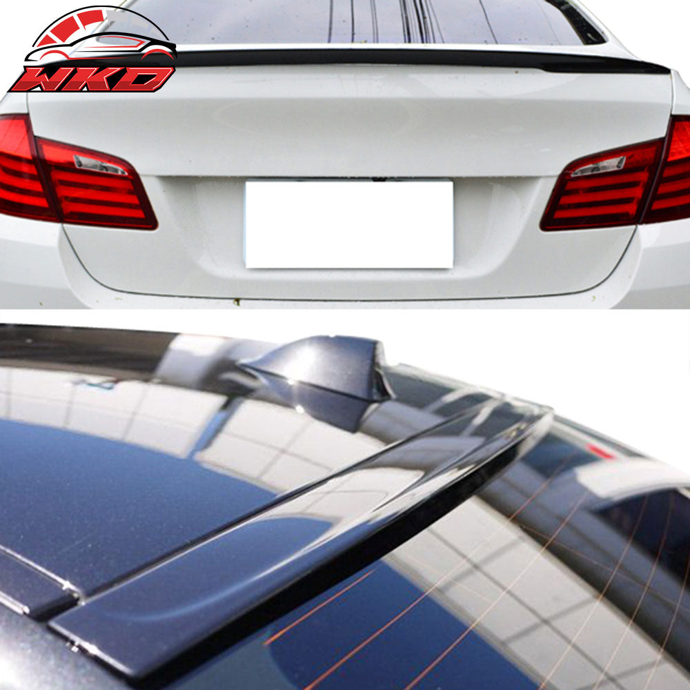 Fits 11-16 5 Series F10 Sedan Performance Trunk Spoiler & 3D Style Roof Wing