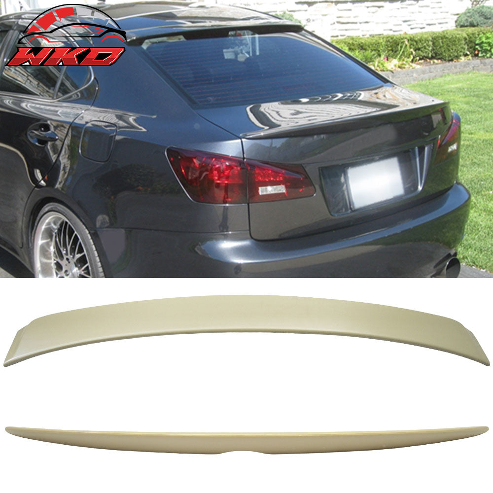 Fits 06-13 Lexus IS250 IS350 IS F Sedan OE Style Trunk + Roof Spoiler Unpainted