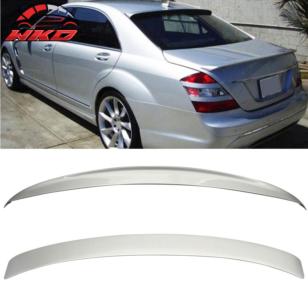 Fits 07-13 Benz W221 S Class Trunk + Roof Spoiler #775 Iridium Silver Metallic