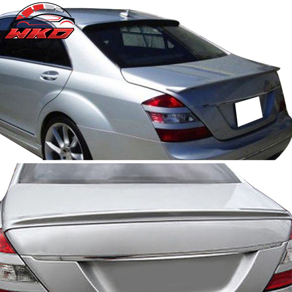 Fits 07-13 Benz W221 S Class Trunk + Roof Spoiler #775 Iridium Silver Metallic