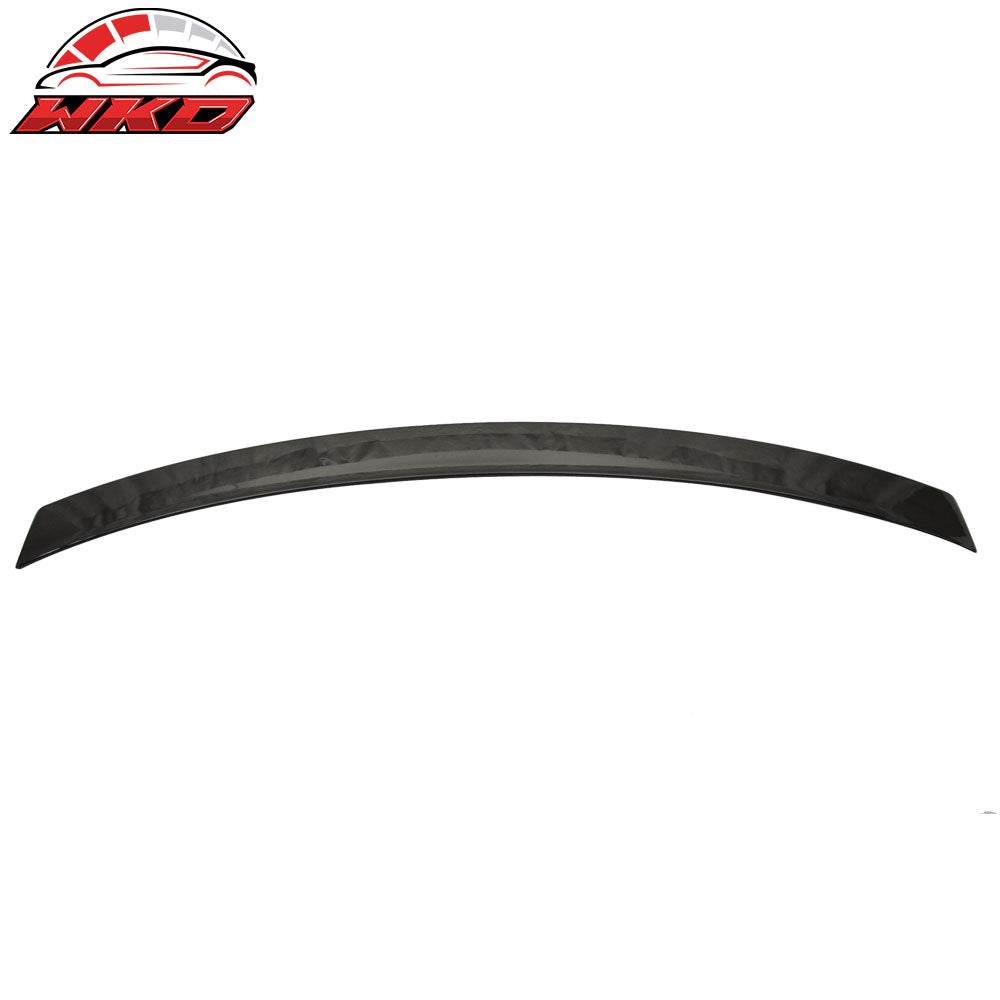 Fits 08-14 Benz W204 4Dr AMG Trunk + OE Roof Spoiler Painted #197 Obsidian Black