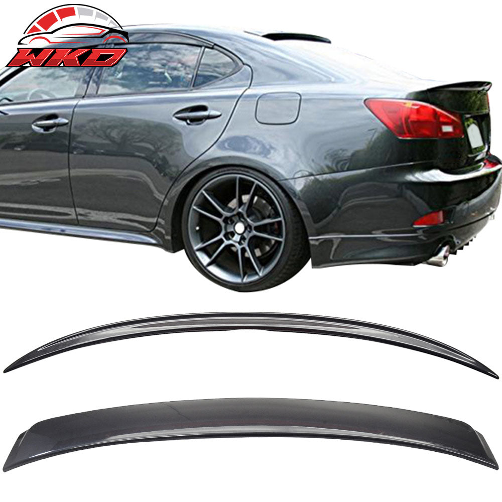 Fits 06-13 Lexus IS250 OE Style Trunk + Roof Spoiler Painted #1G0 Smoky Granite