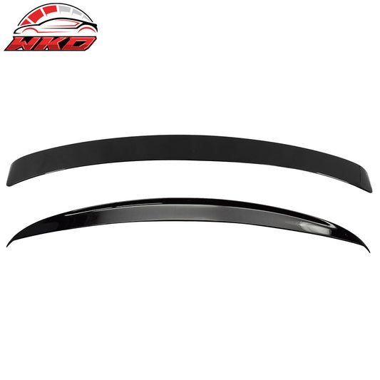 2007-13 W221 Sedan AMG Trunk Spoiler & L Type Roof Wing Painted #040 Black | Wholesale