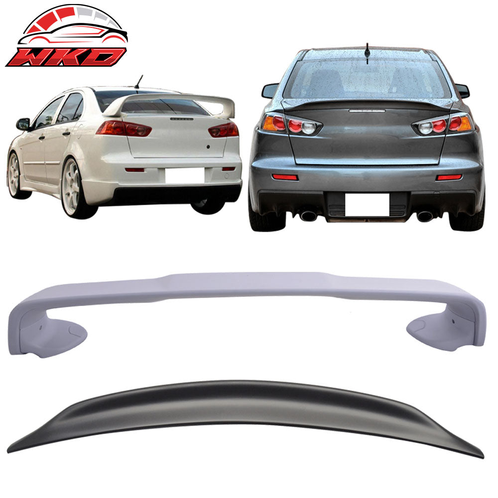 Fits 08-17 Mitsubishi Lancer Evolution 10 X 2PC EVO & D Style Rear Trunk Spoiler
