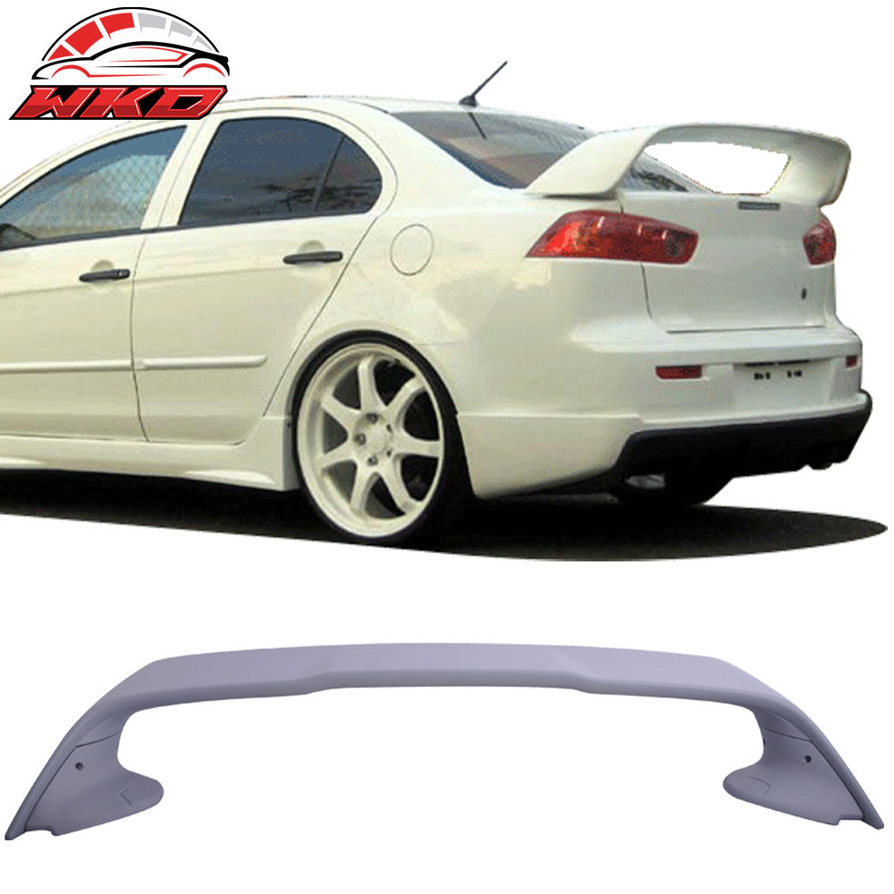 Fits 08-17 Mitsubishi Lancer Evolution 10 X 2PC EVO & D Style Rear Trunk Spoiler