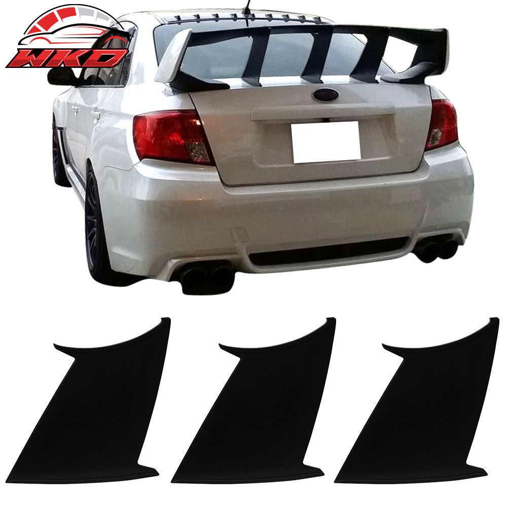 Fits 08-14 Impreza WRX & 08-11 Subaru Impreza Trunk Spoiler Wing Stabilizer 3PCS