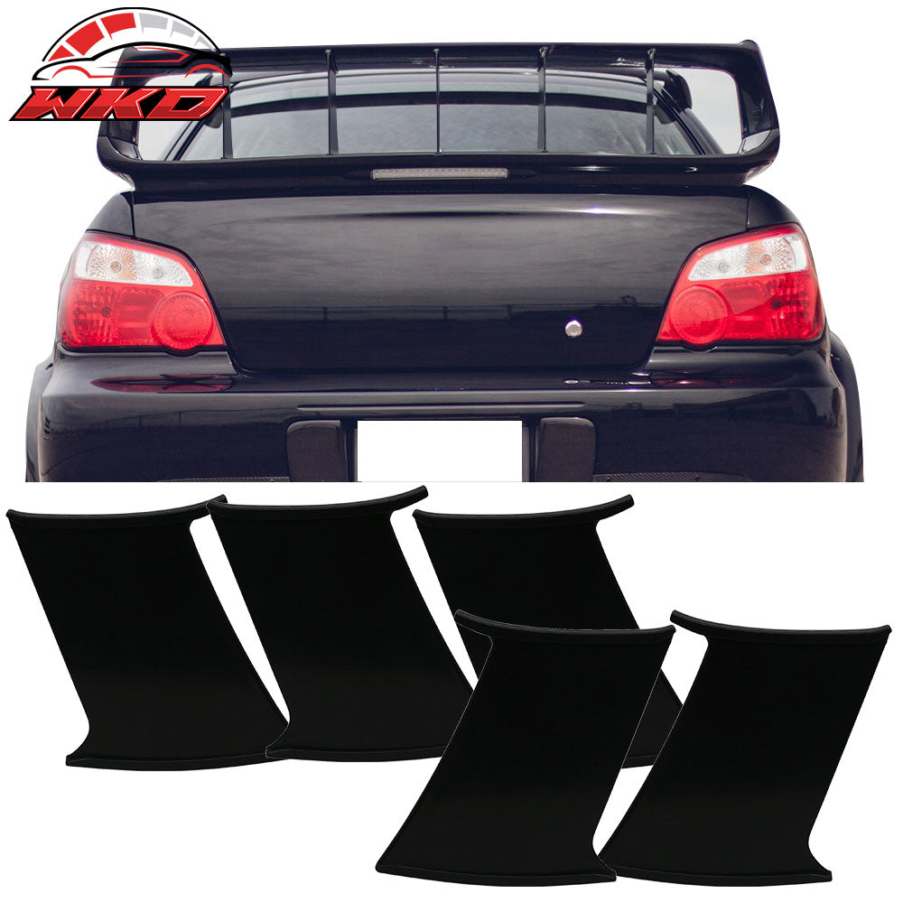 Fits 02-07 Subaru Impreza WRX STI 5PCS ABS Trunk Spoiler Wing Stabilizer Add On