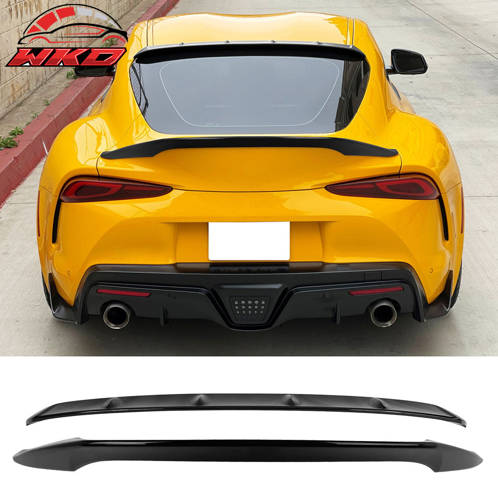 Fit 20-25 Toyota GR Supra MK5 J29 Painted #202 Black TRD Trunk + V2 Roof Spoiler