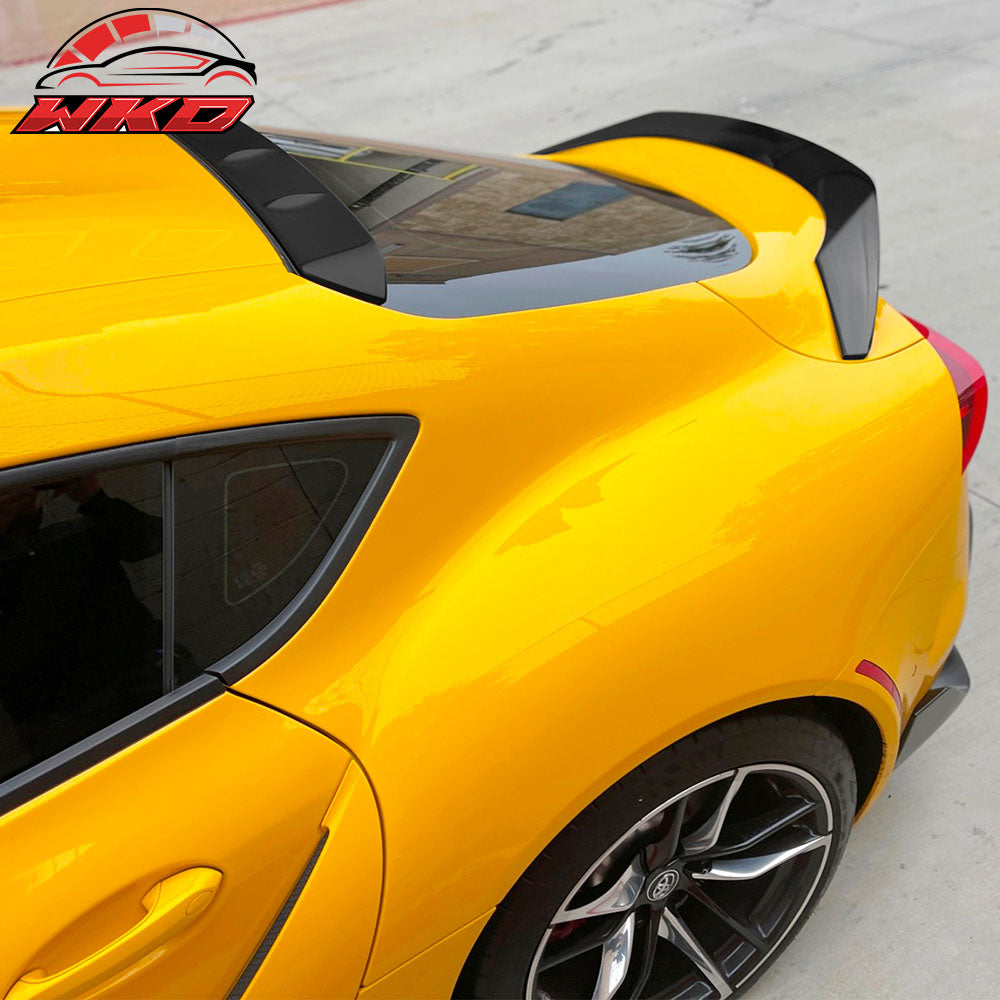 Fit 20-25 Toyota GR Supra MK5 J29 Painted #202 Black TRD Trunk + V2 Roof Spoiler