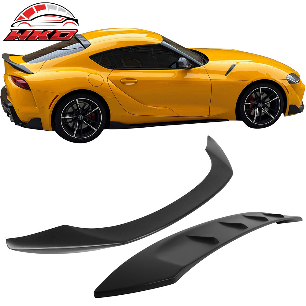 Fit 20-25 Toyota GR Supra MK5 J29 Matte Black TRD Style Trunk + Roof Spoiler ABS