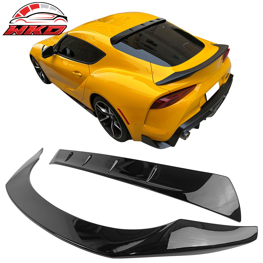 Fits 20-25 Toyota GR Supra MK5 Painted #202 Black TRD Style Trunk + Roof Spoiler