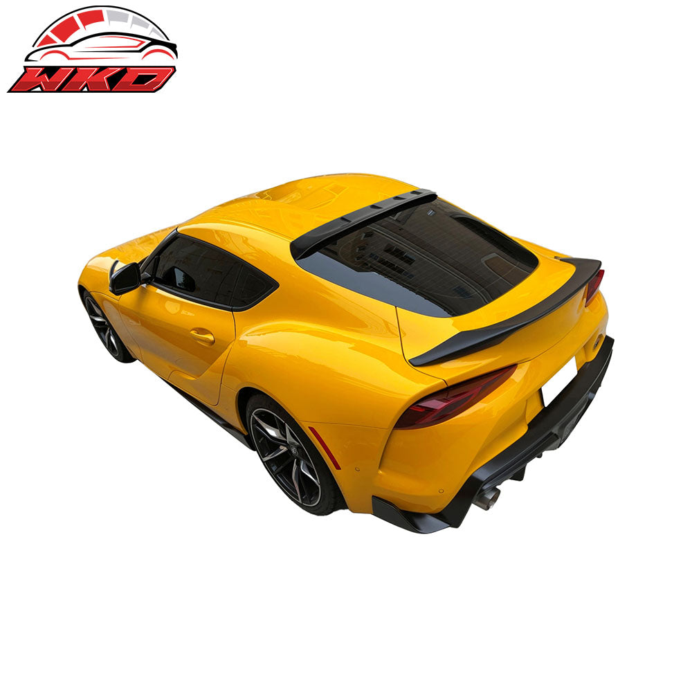 Fits 20-25 Toyota GR Supra MK5 Painted #202 Black TRD Style Trunk + Roof Spoiler