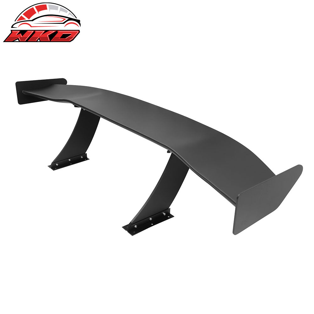 Universal 57" GT Trunk Spoiler Adjustable Rear Racing Wing (V4A Leg + V4A Plate)