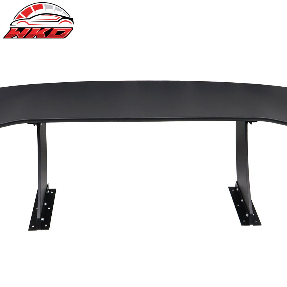 Universal 57" GT Trunk Spoiler Adjustable Rear Racing Wing (V4A Leg + V4A Plate)