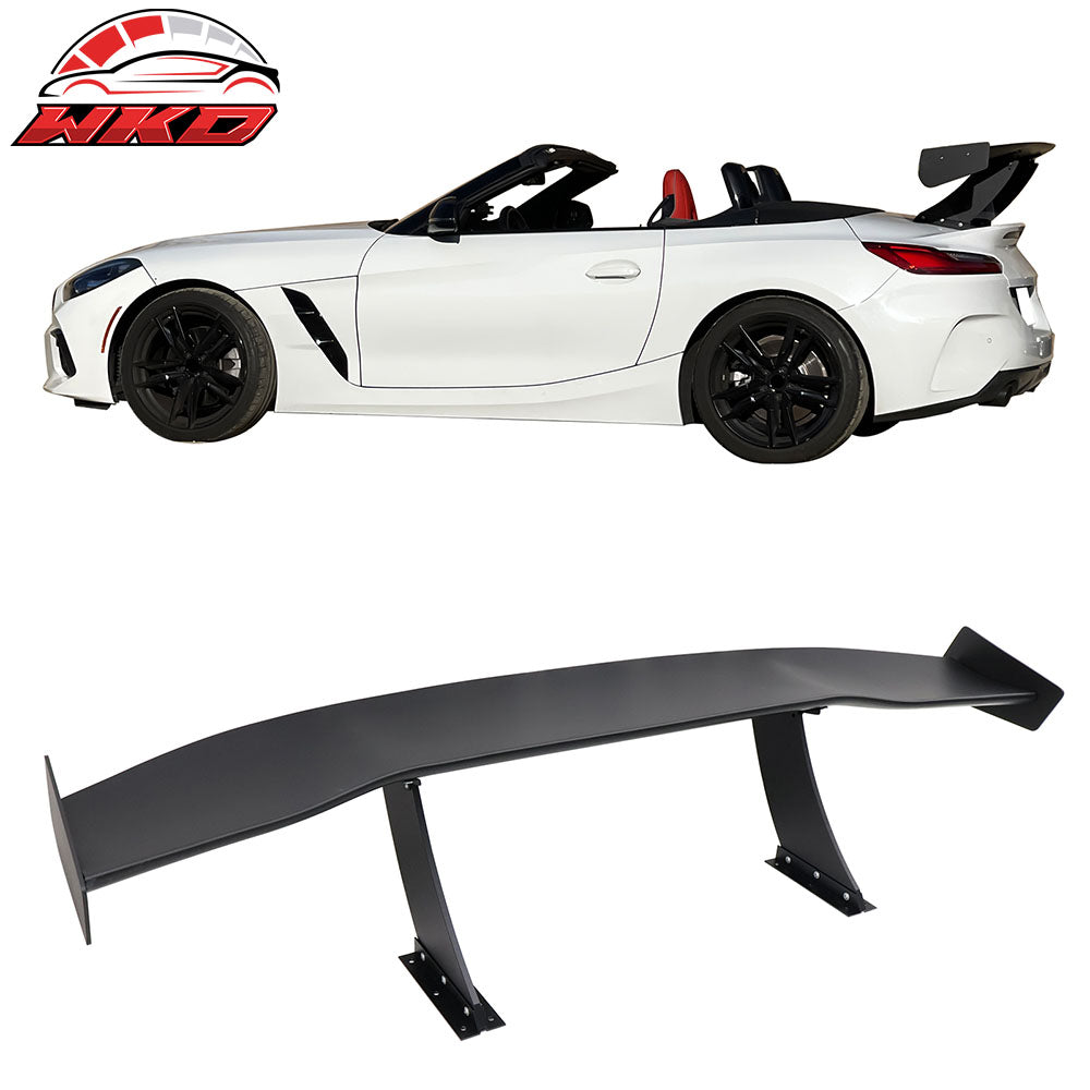 Universal 57" GT Trunk Spoiler Adjustable Rear Racing Wing (V4A Leg + V4C Plate)