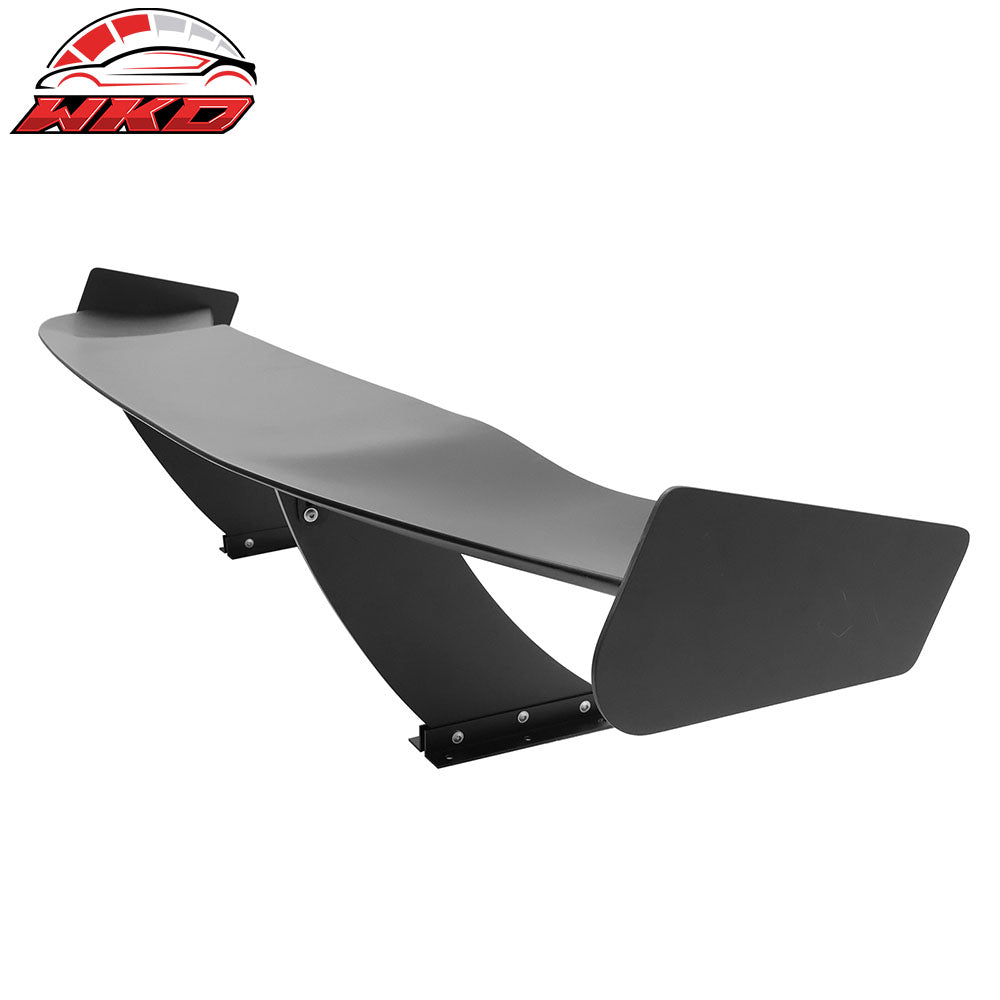 Universal 57" GT Trunk Spoiler Adjustable Rear Racing Wing (V4A Leg + V4C Plate)