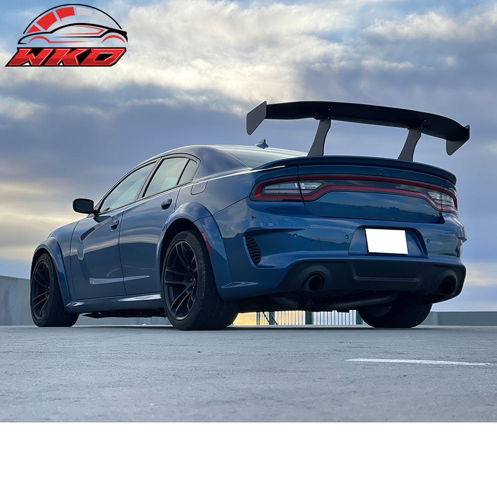 Universal 57" GT Trunk Spoiler Adjustable Rear Racing Wing (V4B Leg + V4C Plate)