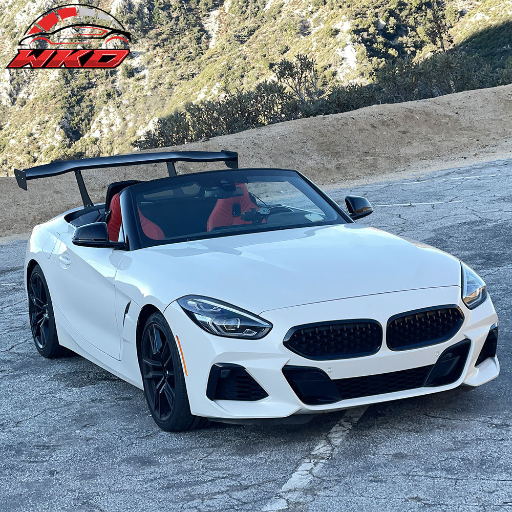 Universal 57" GT Trunk Spoiler Adjustable Rear Racing Wing (V4C Leg + V4A Plate)