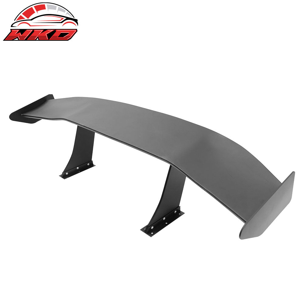 Universal 57" GT Trunk Spoiler Adjustable Rear Racing Wing (V4C Leg + V4A Plate)