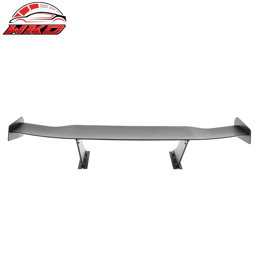 Universal 57" GT Trunk Spoiler Adjustable Rear Racing Wing (V4C Leg + V4C Plate)
