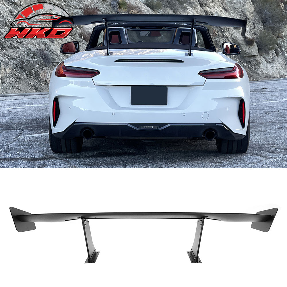 Universal 57" GT Trunk Spoiler Adjustable Rear Racing Wing (V4C Leg + V4D Plate)