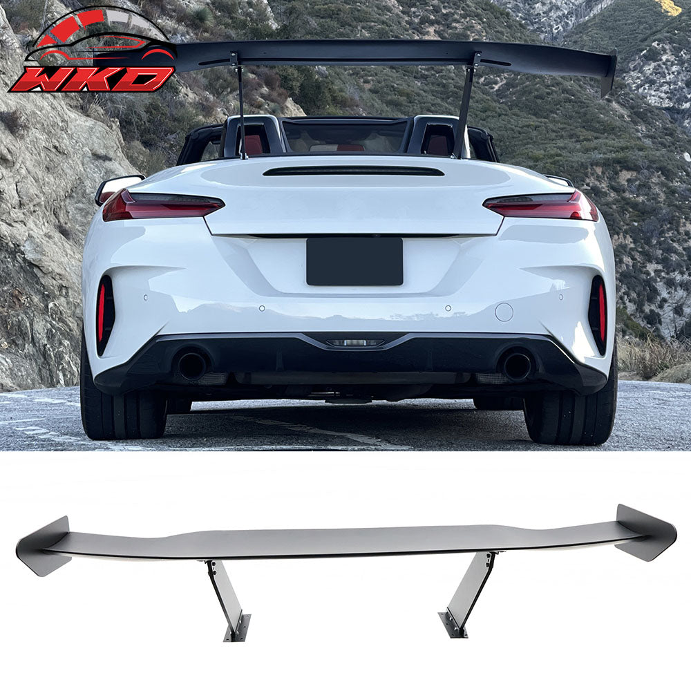 Universal 57" GT Trunk Spoiler Adjustable Rear Racing Wing (V4D Leg + V4A Plate)