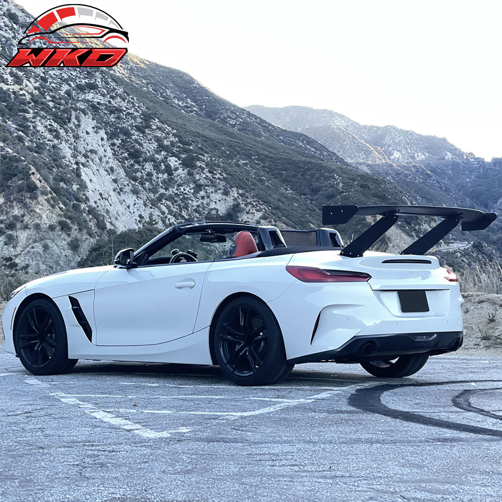Universal 57" GT Trunk Spoiler Adjustable Rear Racing Wing (V4D Leg + V4A Plate)