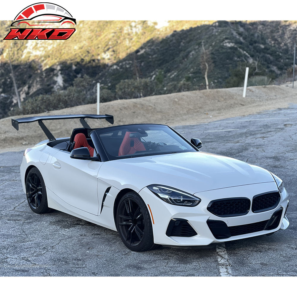 Universal 57" GT Trunk Spoiler Adjustable Rear Racing Wing (V4D Leg + V4C Plate)