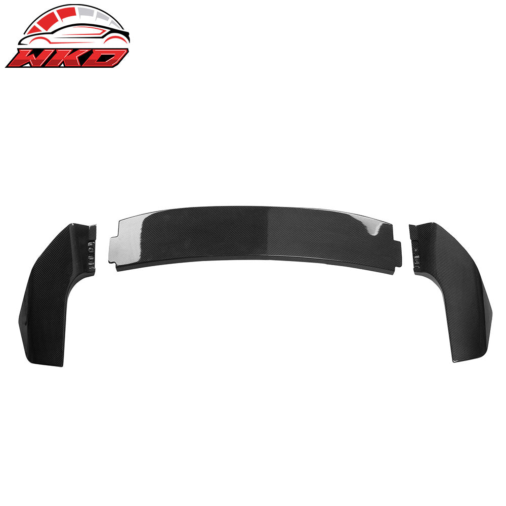 Fits 22-24Ā Hyundai Ioniq 5 Trunk Spoiler + Roof Spoiler Carbon Fiber Print ABS