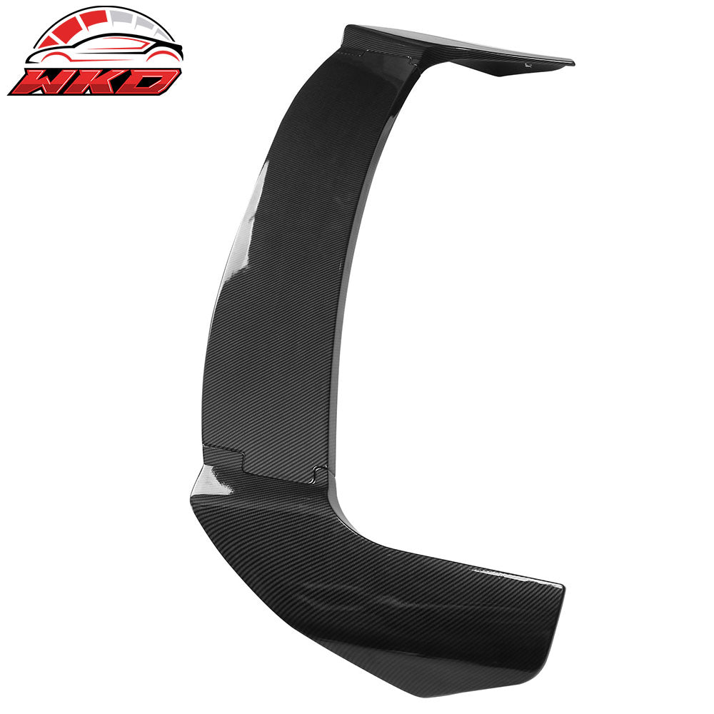 Fits 22-24Ā Hyundai Ioniq 5 Trunk Spoiler + Roof Spoiler Carbon Fiber Print ABS