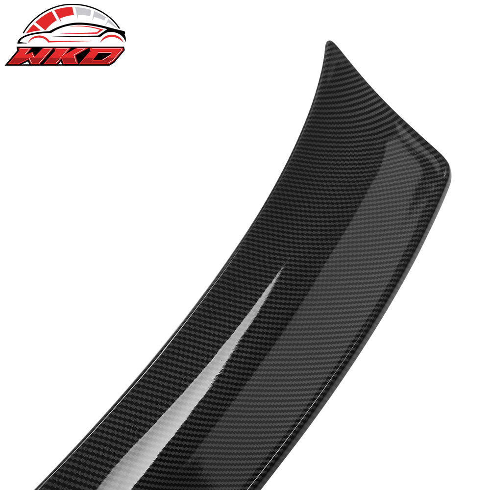 Fits 22-24Ā Hyundai Ioniq 5 Trunk Spoiler + Roof Spoiler Carbon Fiber Print ABS