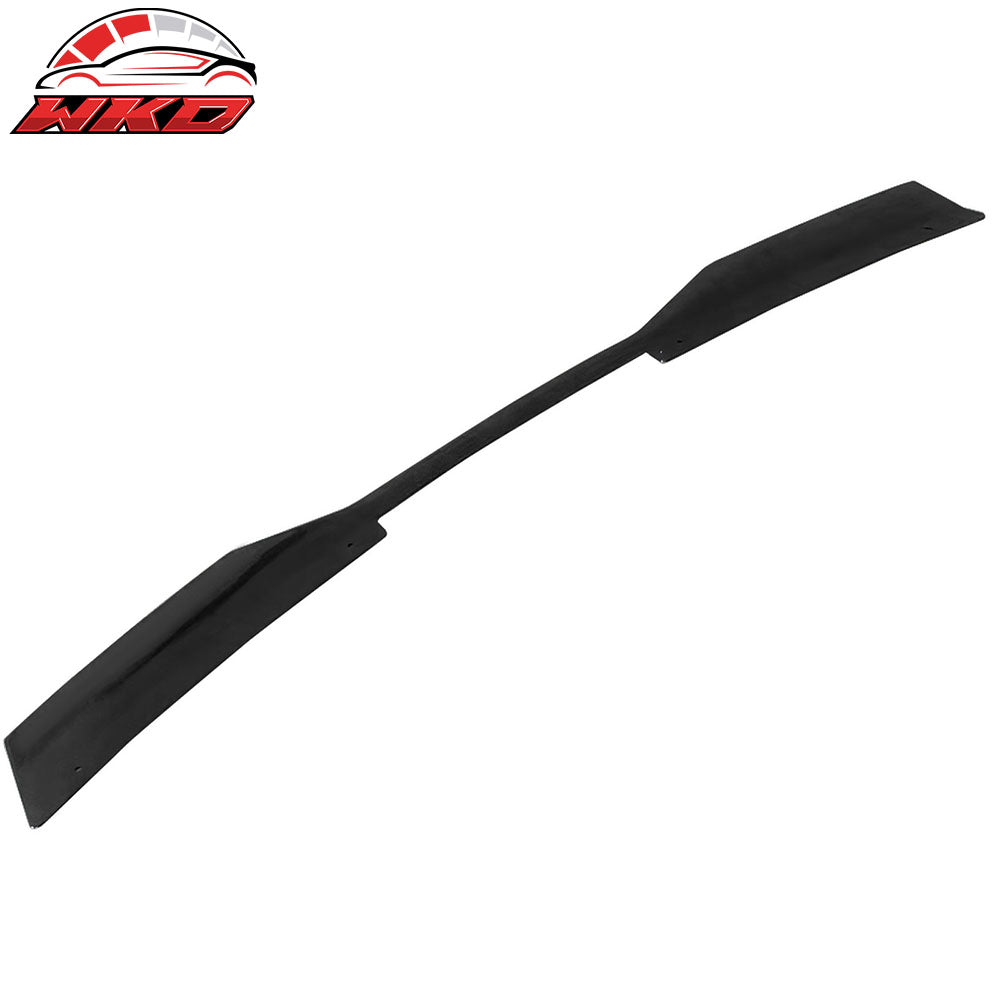 Fits 24-26 Ford Mustang Dark Horse Matte Black Trunk Spoiler W/ Gurney Glap ABS