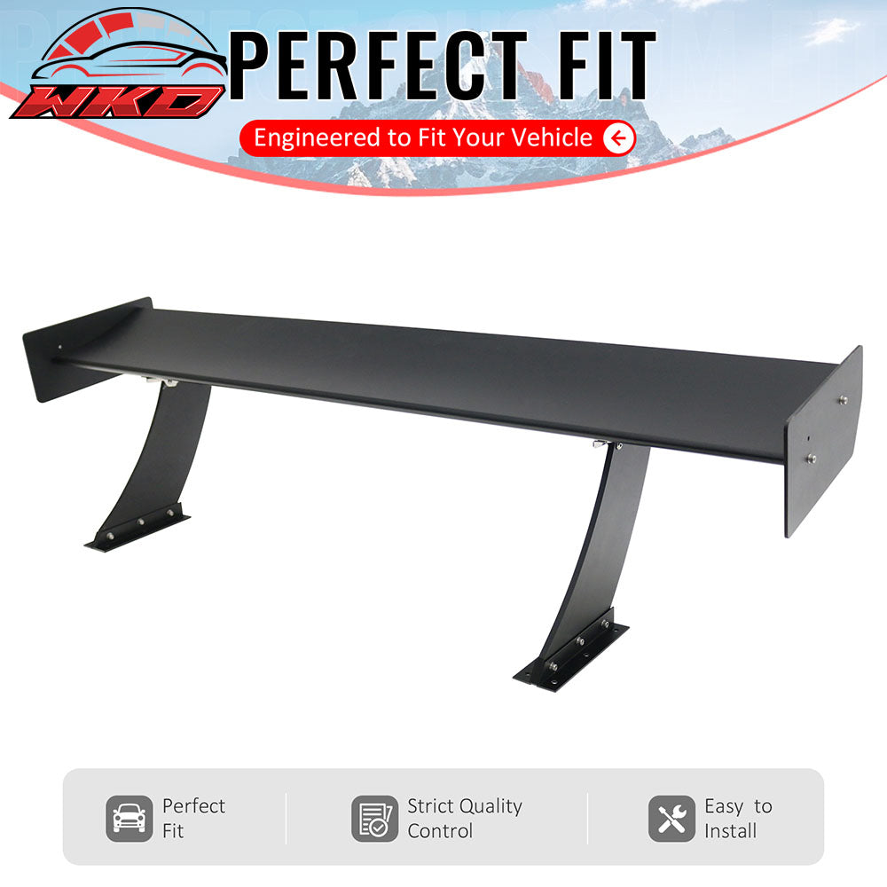 Universal 61" GTC250 Style Trunk Spoiler Rear Racing Wing (V4A Leg + Side Plate)
