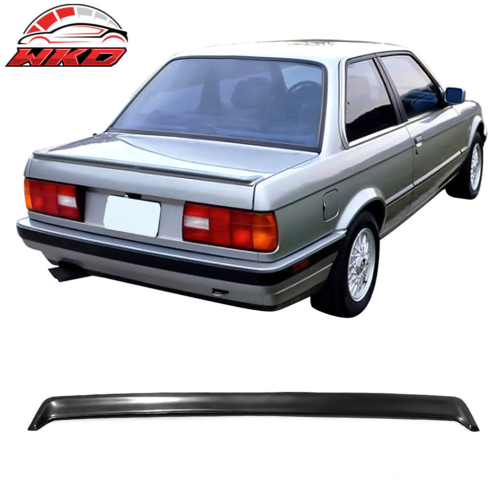 Fits 84-92 BMW E30 3 Series IS Style Rear Trunk Spoiler Wing Lip Unpainted PU