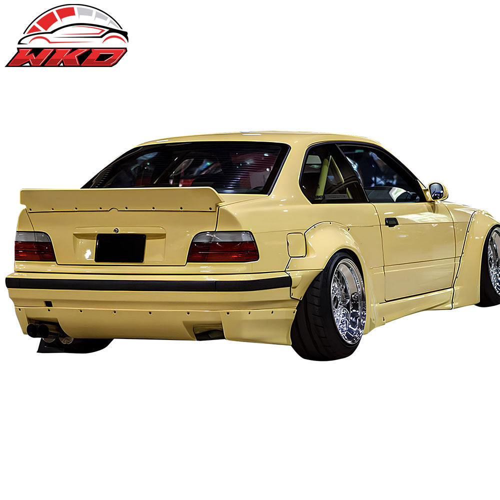 Fits 92-98 BMW E36 3-Series RB Style Rear Tail Trunk Spoiler Wing PU - Unpainted