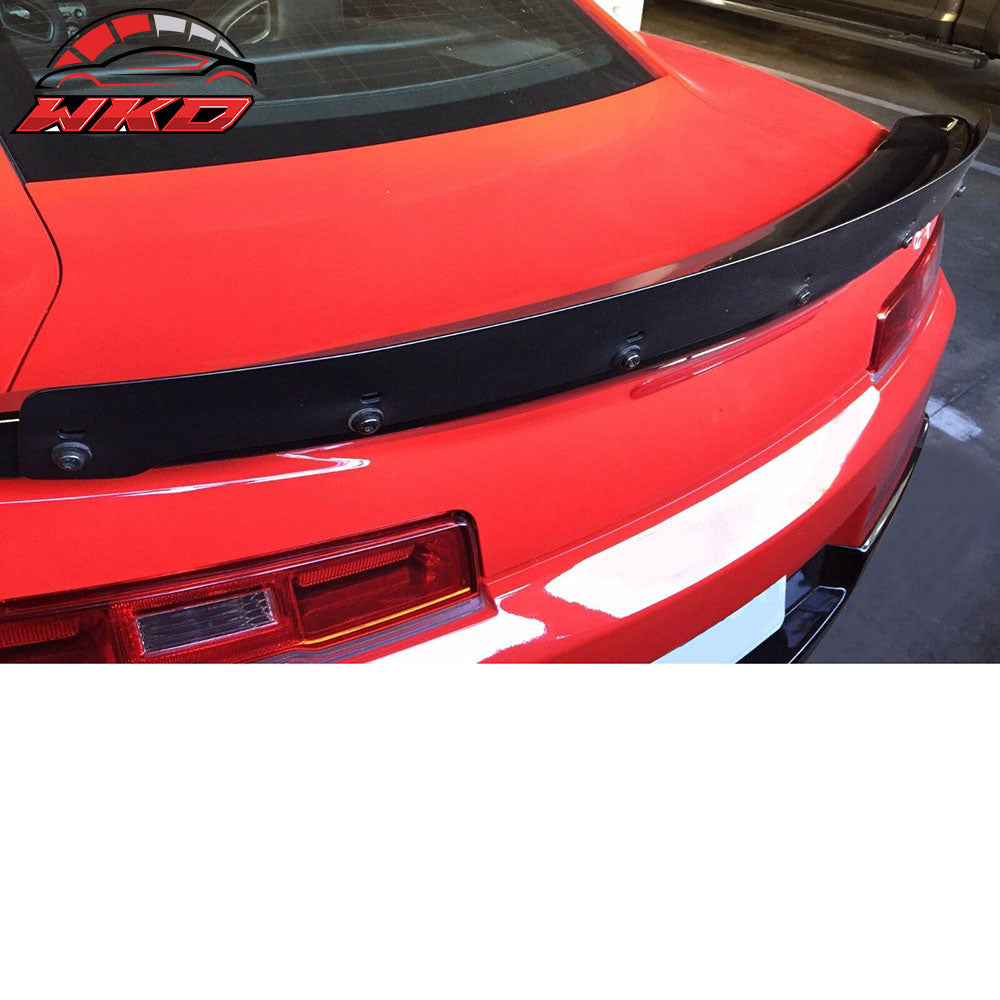 Universal 52" Unpainted Black Trunk Spoiler Gurney Flap Wicker Bill W/ Hardware