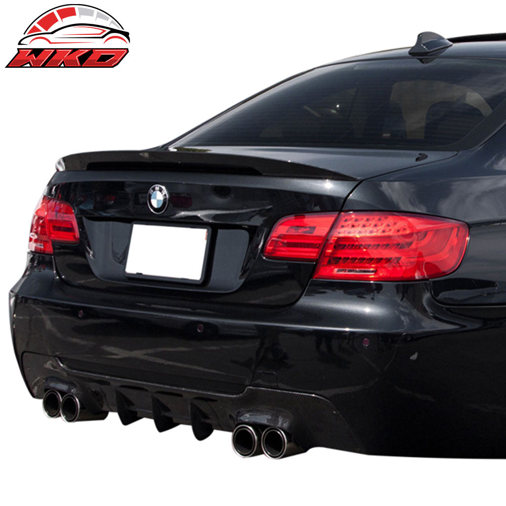Fits 07-13 BMW 3 Series E92 3-Series Performance Trunk Spoiler Carbon Fiber CF