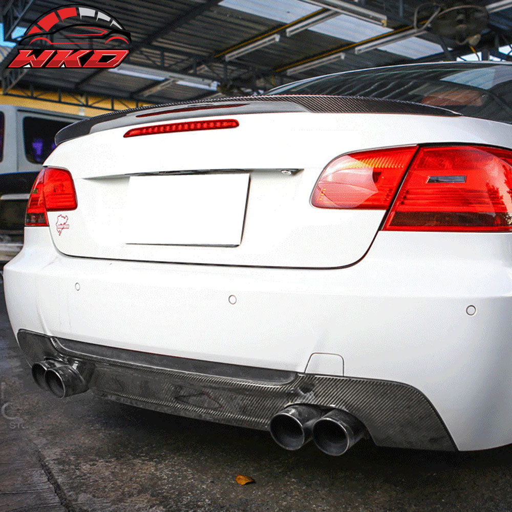 Fits 08-13 BMW E93 3-Series 2Dr Performance Style Trunk Spoiler Carbon Fiber CF