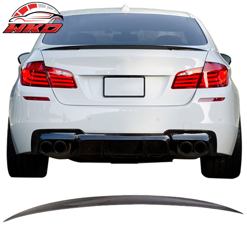 Fit 11-16 BMW F10 5-Series Sedan Performance Style Trunk Spoiler Carbon Fiber CF