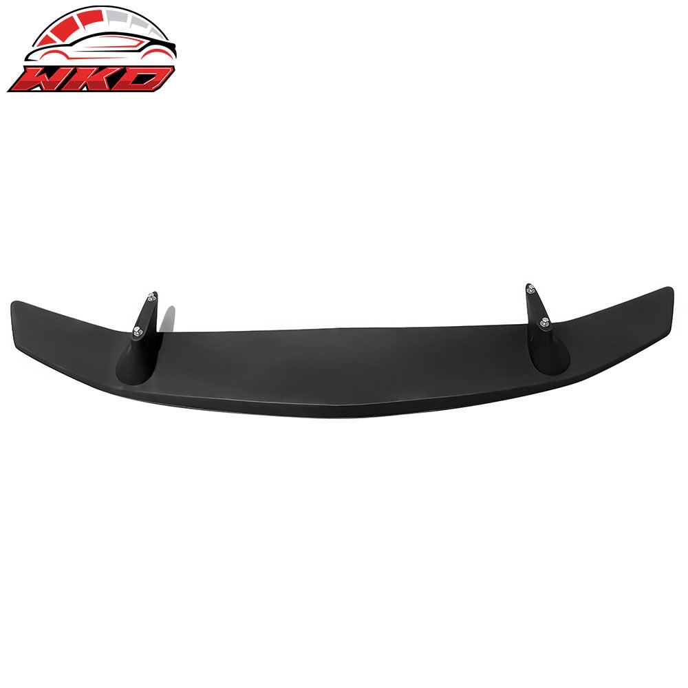 Fits Universal GT Style FRP - Fiberglass Black Rear Trunk Spoiler Tail Wing
