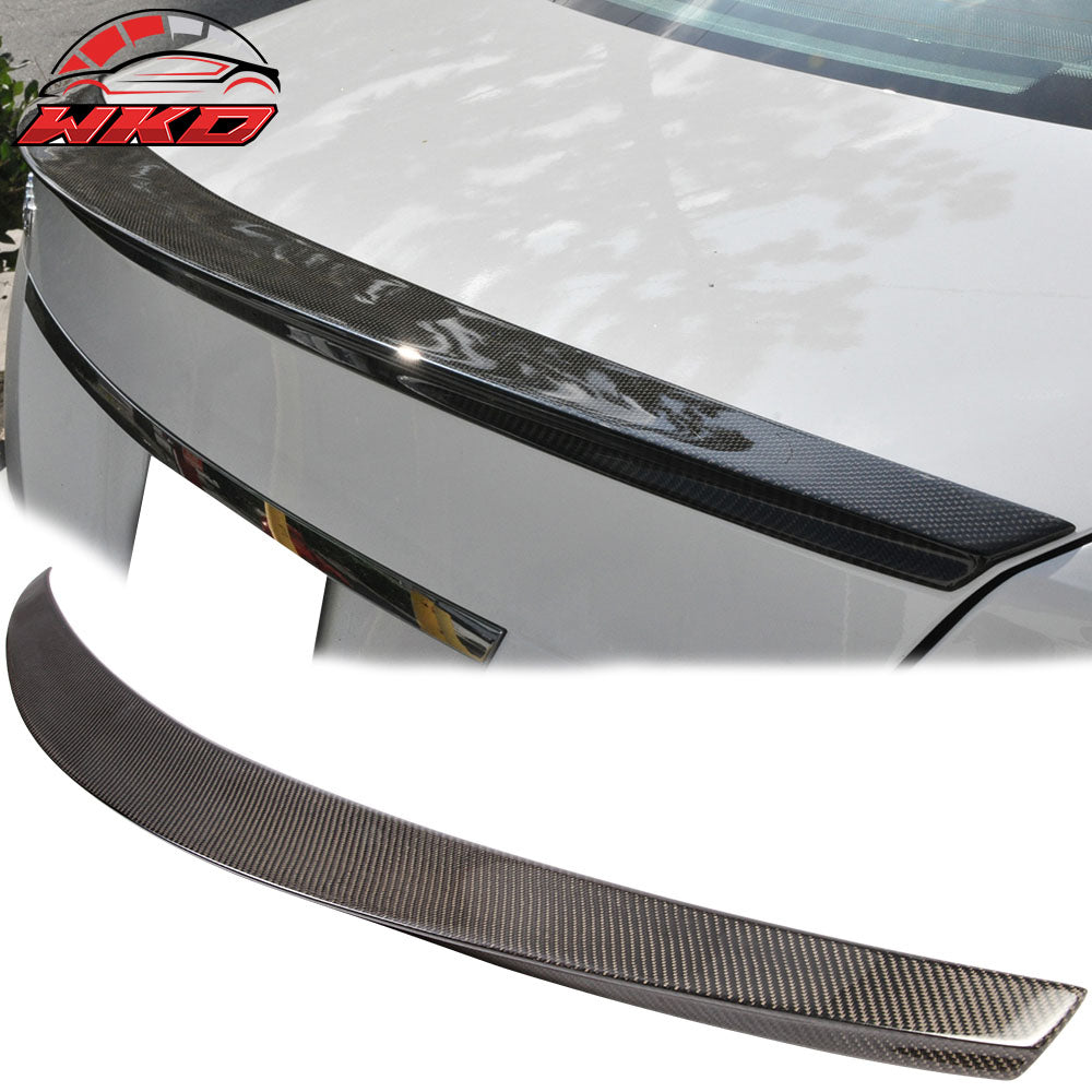 Fits 08-14 Benz C-Class W204 Sedan D Style Carbon Fiber CF Rear Trunk Spoiler